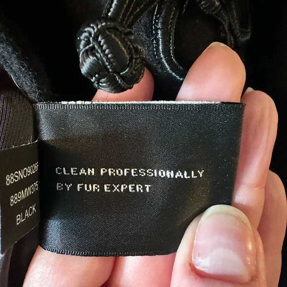 Ellen Tracy Black Pea Coat with Fur Collar - Picture 5 of 10